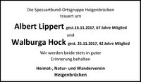 Albert Lippert, Walburga Hock